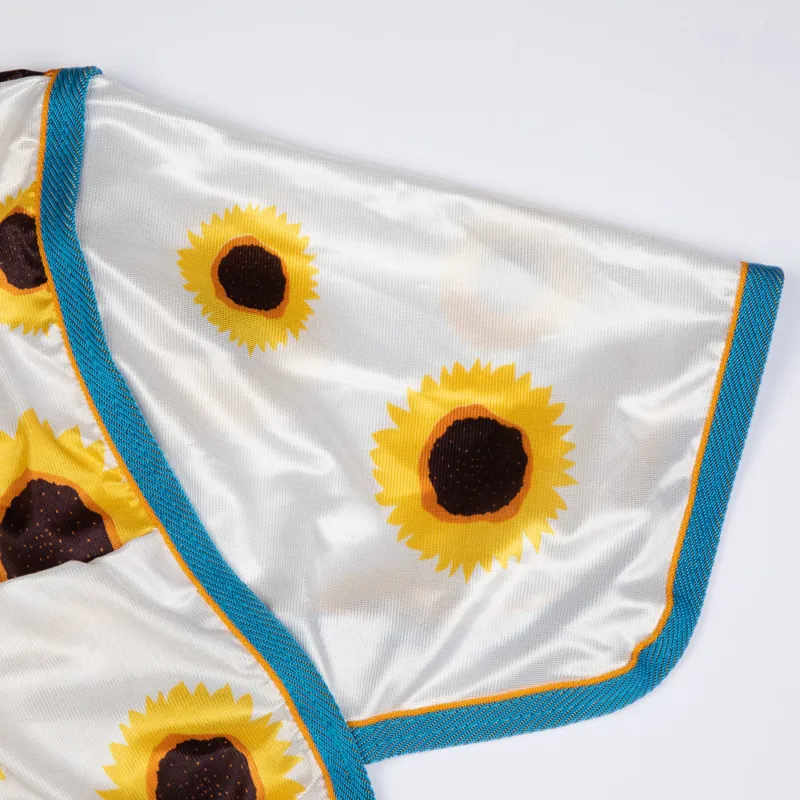 Shires Tempest Original Printed Combo Neck Fly Rug - Sunflower-3