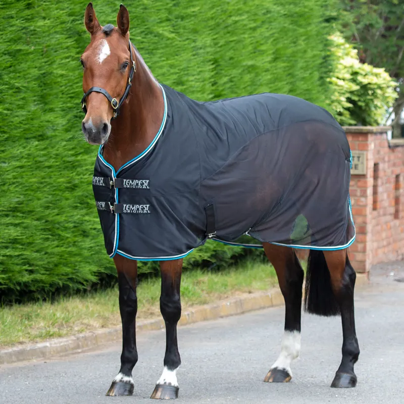 Shires Tempest Original Fleece/Mesh Cooler Rug - Black