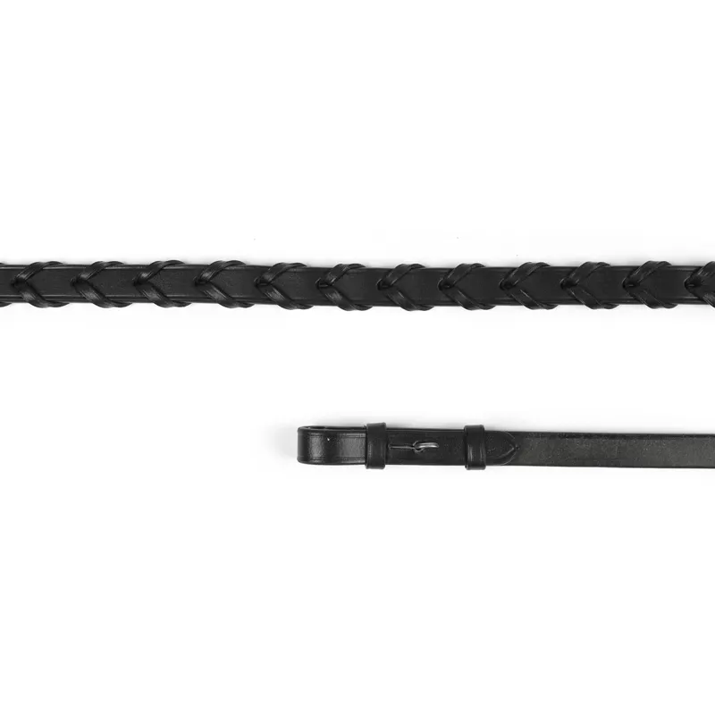 Velociti GARA Laced Leather Reins - Black