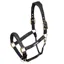 Velociti Lusso Padded Leather Headcollar - Black