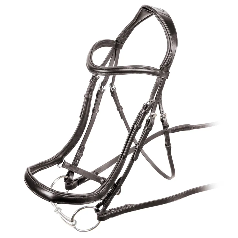 Velociti RAPIDA Ergonomic Cavesson Bridle with Reins - Havana