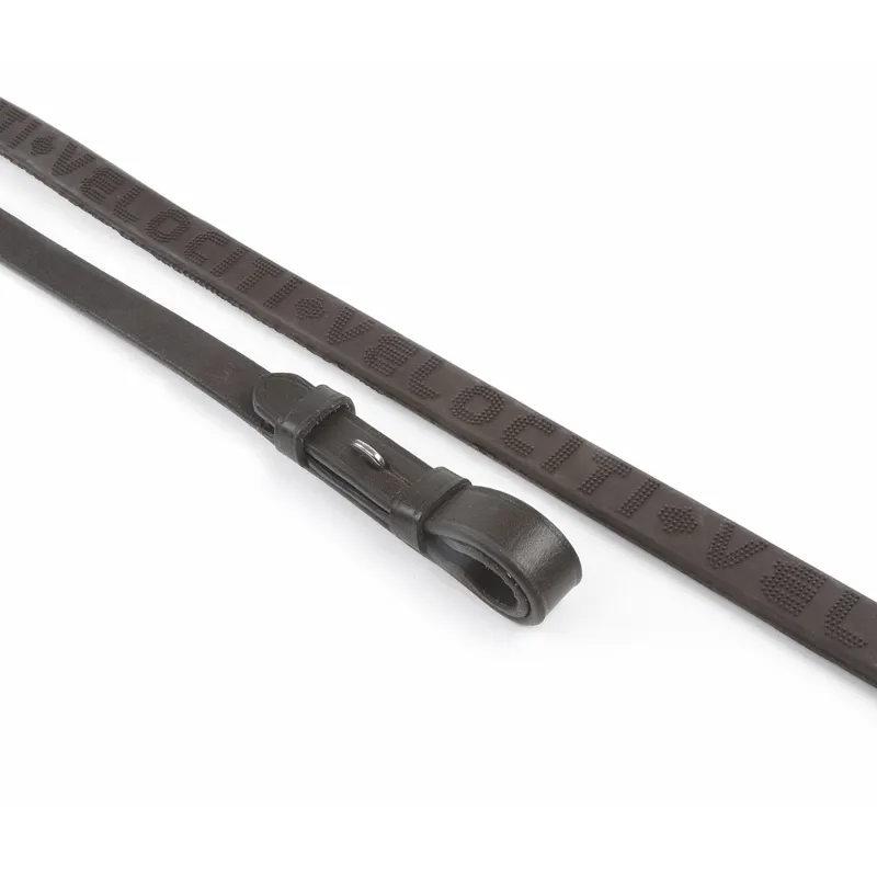 Velociti RAPIDA Rubber Reins - Havana