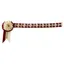 ShowQuest Newport Browband - Burgundy/Cream/Gold