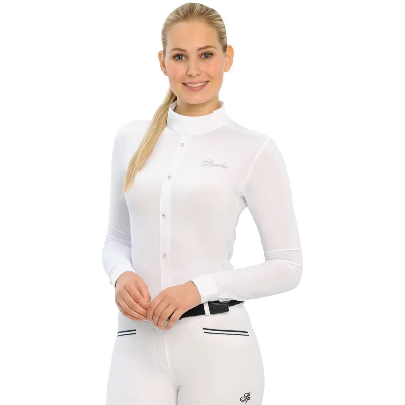 Spooks Fideliah Long Sleeve Ladies Competition Shirt - White
