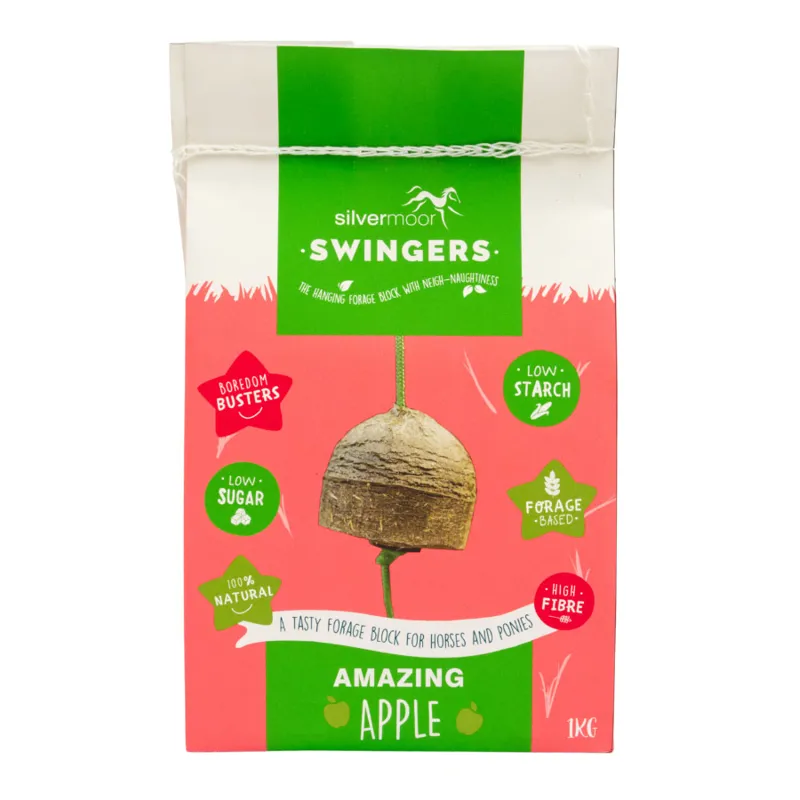Silvermoor Swingers Hanging Forage Block - Amazing Apple
