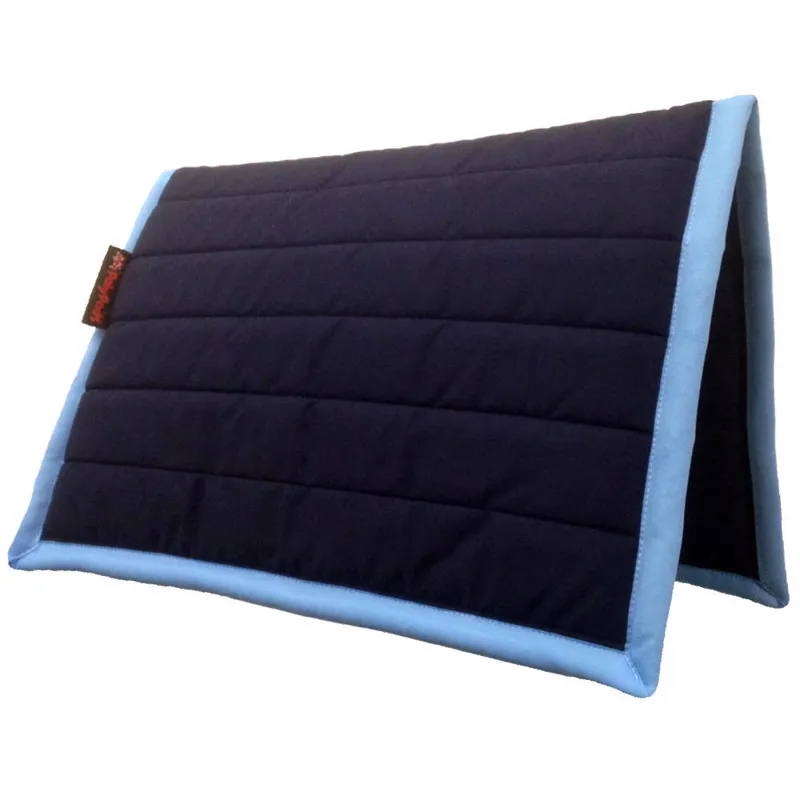 PolyPads Classic Single Saddlepad - Navy/Soft Blue