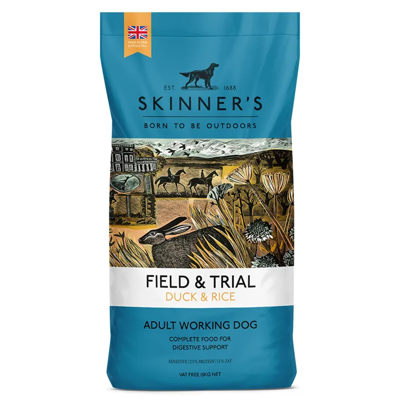 Skinners Field and Trial Duck and Rice Dry Dog Food - 15kg