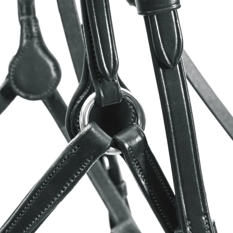 Schockemohle Rio Select Mexican Grackle Bridle - Black/Silver-2