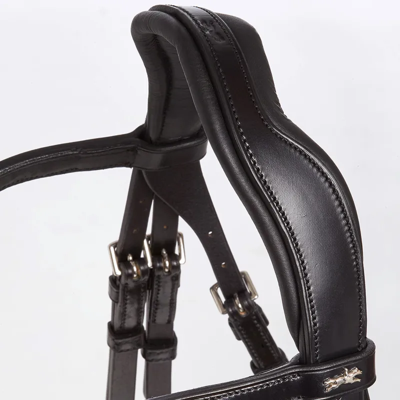 Schockemohle Brantford Anatomic Flash Bridle - Black/Silver-4