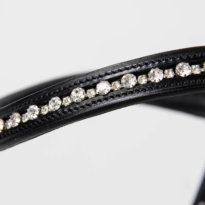 Schockemohle Brantford Anatomic Flash Bridle - Black/Silver-5