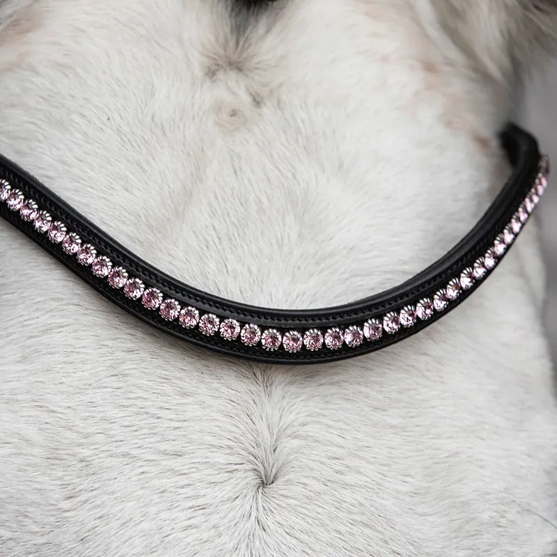 Schockemohle Diamond Select Browband - Black/Mauve-1