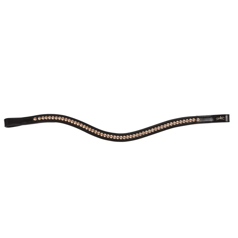 Schockemohle Diamond Select Browband - Black/Peach