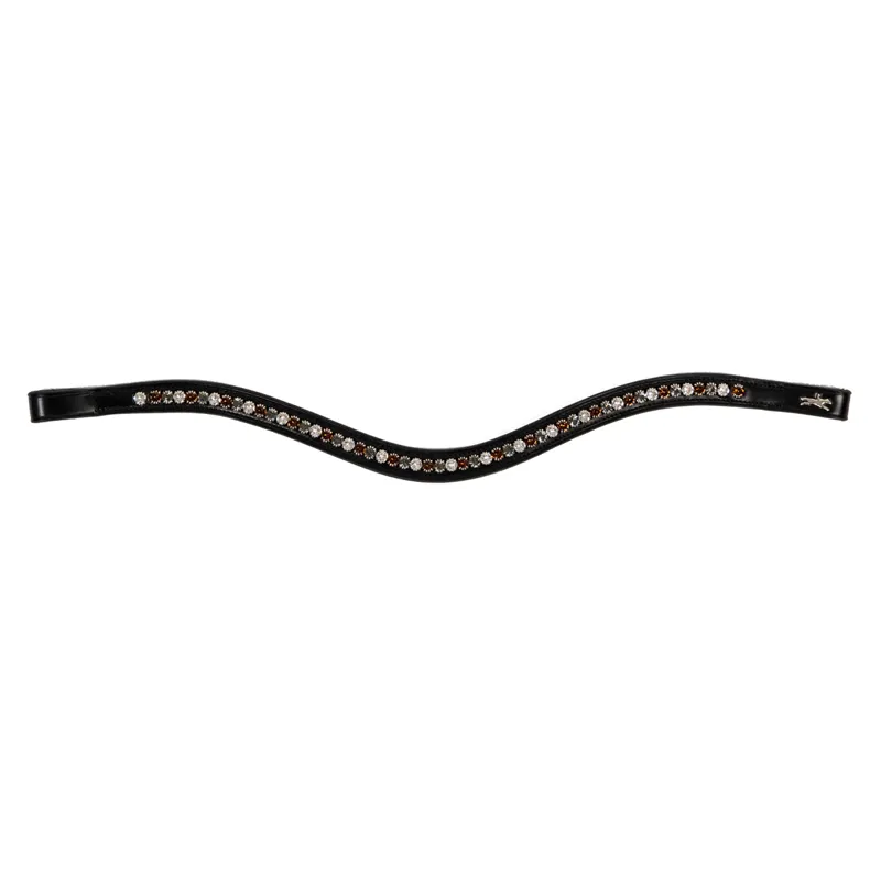 Schockemohle Diamond Select Browband - Black/Toffee
