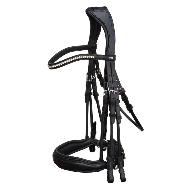 Schockemohle Venice Anatomic Double Bridle - Black
