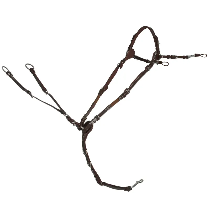 Schockemohle Sevilla Select Breastplate - Espresso/Cream/Silver