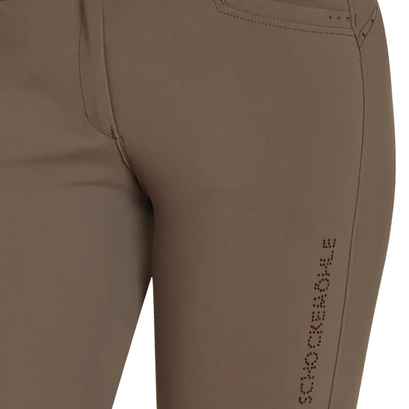 Schockemohle Summer Daliah Knee Grip Ladies Breeches - Taupe-1