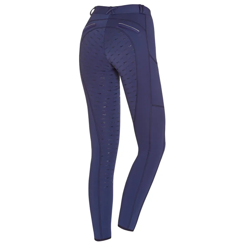 Schockemohle Winter II Full Grip Riding Tights - Jeans Blue - UK4-1