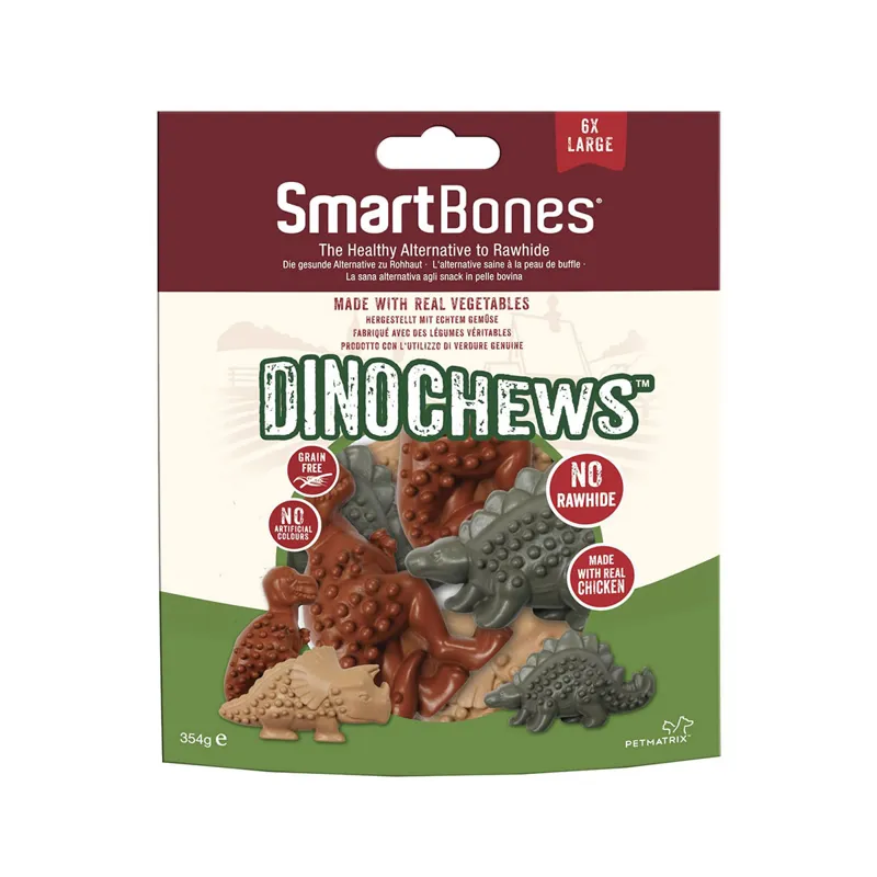 SmartBones SmartChews DinoChews for Dogs - 6 Pack