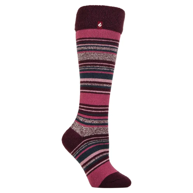 Sockshop Heat Holders Womens Lite Welly Socks - Daphne Cabernet