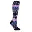 SockShop Heat Holders Horse Fairisle Ladies Tall Socks - Aintree Navy