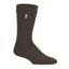 SockShop Heat Holders Finch Mens Crew Length Thermal Socks - Forest Green