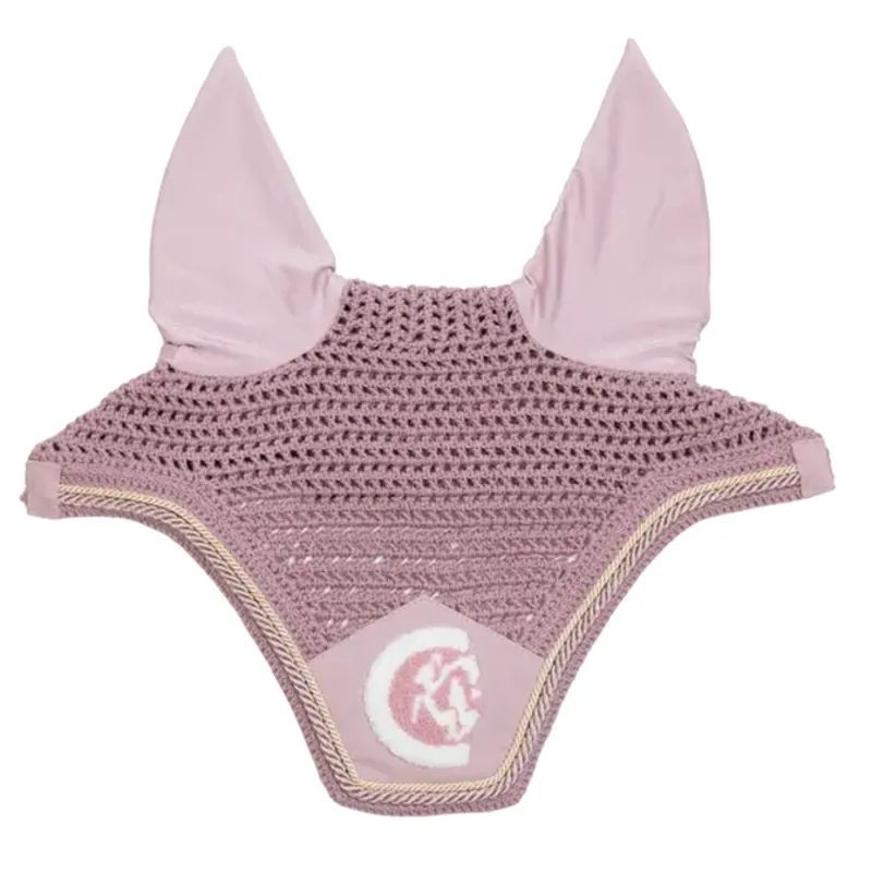 Kentucky Wellington 3D Logo Rope Fly Veil - Soft Rose-1