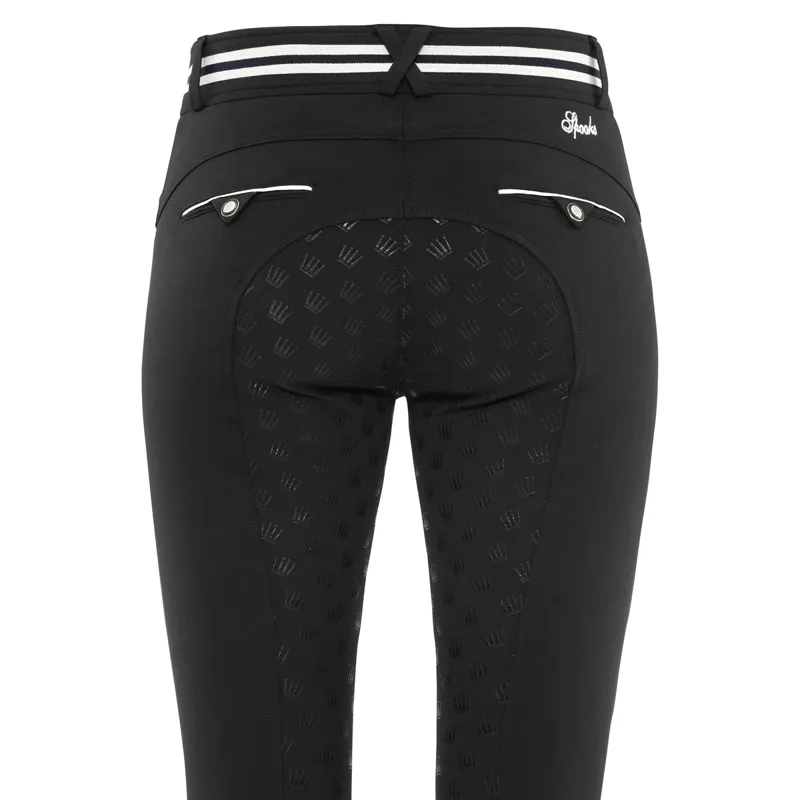 Spooks Fiona Full Grip Ladies Breeches - Black-2