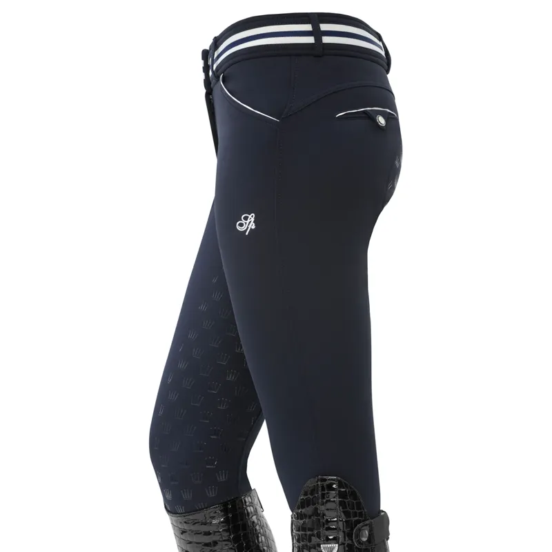Spooks Fiona Thermo Full Grip Ladies Winter Breeches - Navy