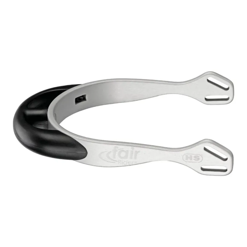 Sprenger fairRider Thick-Ended Spurs - Black/Silver