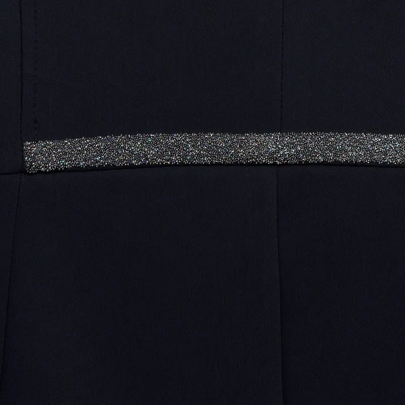 Samshield Crystal Fabric Ladies Dressage Tails - Navy-4