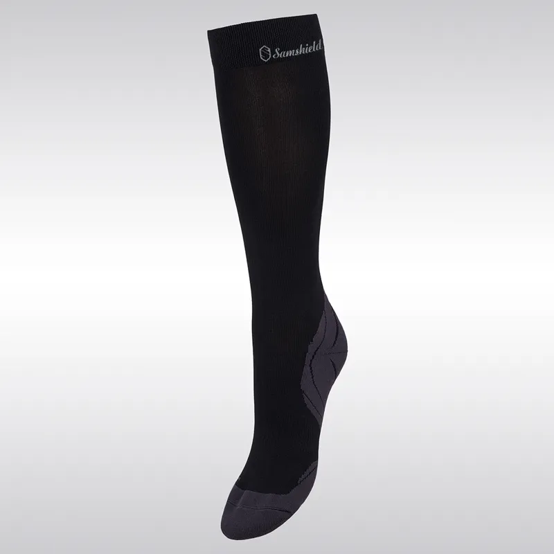 Samshield Balzane Airflow Print Unisex Socks - Black