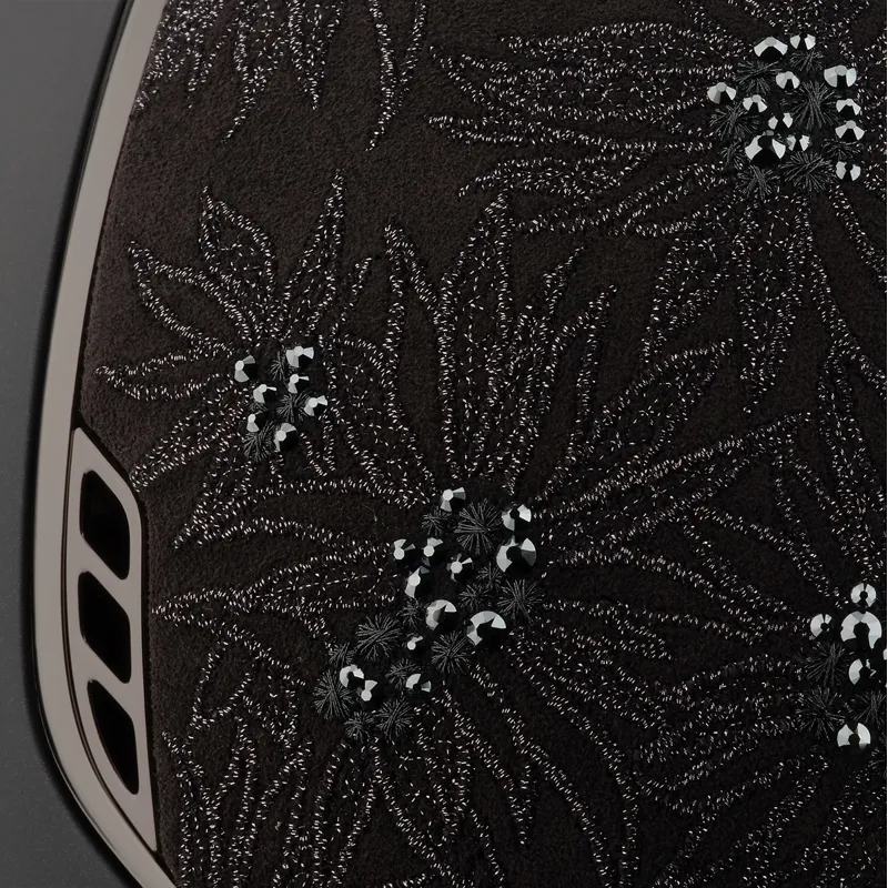 Samshield Miss Shield Shadowmatt 2.0 Spring Flowers Riding Hat - Black-2