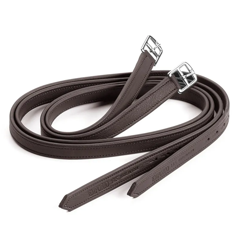 Equipe Emporio Non-Stretch Stirrup Leathers - Brown