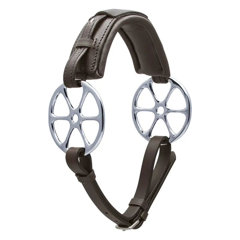 Stubben Flower Ring Hackamore - Ebony Brown