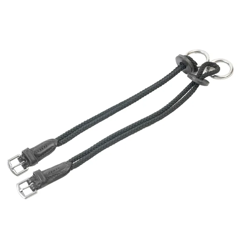 Stephens Nylon/Leather Gag Cheeks - Black/Silver