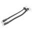 Stephens Nylon/Leather Gag Cheeks - Black/Silver