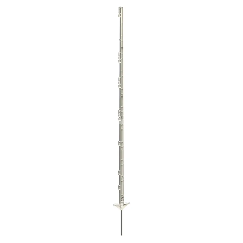 Stockshop Heavy Duty Polypost Multiwire Fence Post - 1.05m - White