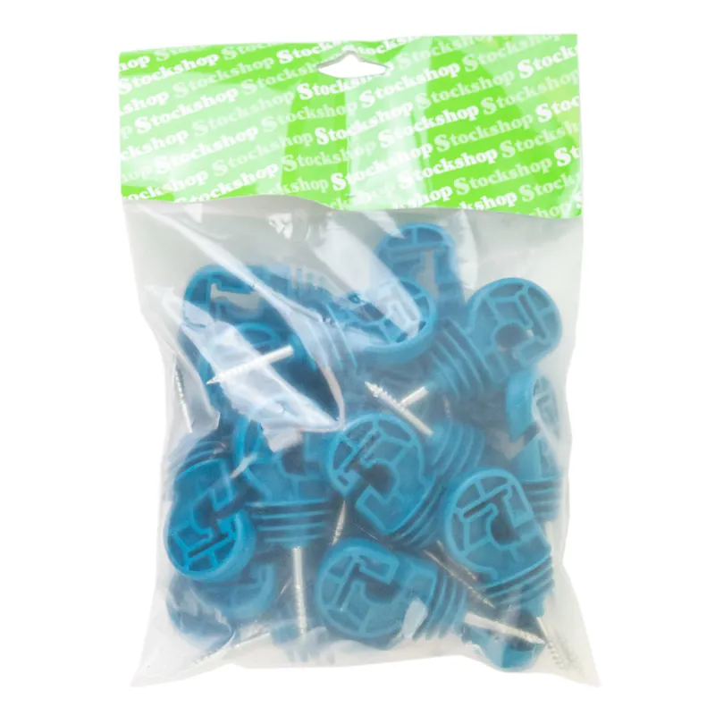Stockshop Screw In Combi Insulators 25 Pack - Petrol Blue-1