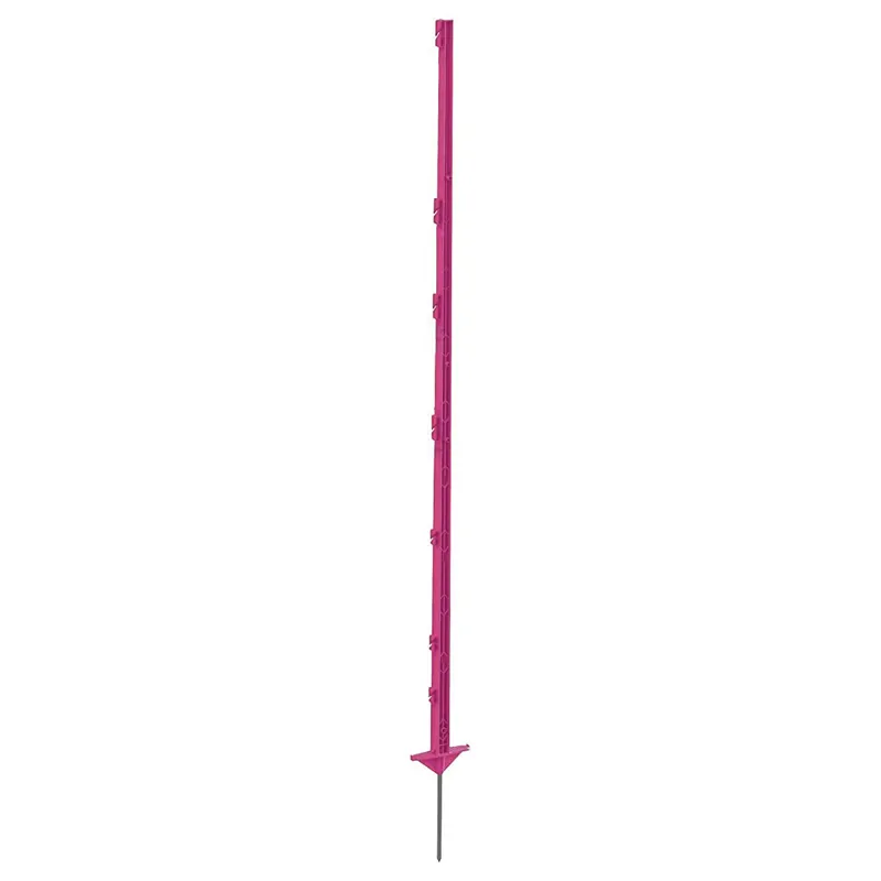 Stockshop Heavy Duty Polypost Multiwire Fence Post- 1.56m - Pink