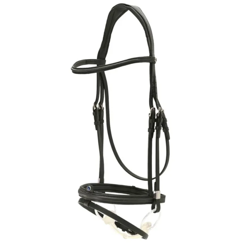 Stubben Pro-Jump Combined Flash 2700 Bridle - Black