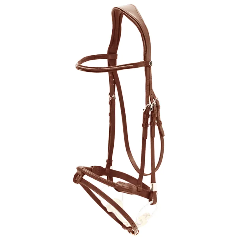 Stubben Pro-Jump Combined Flash 2700 Bridle - Redwood