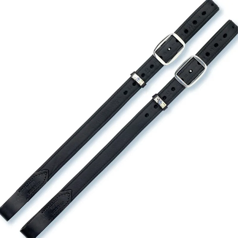 Stubben Mono De Luxe Stirrup Leathers - Black