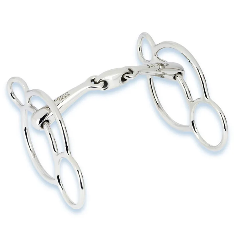 Stubben Easy Control 3-Ring Gag Double Broken Bit-1