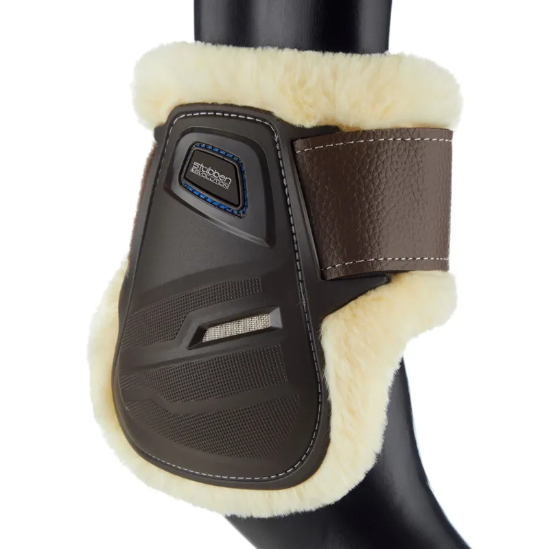 Stubben and Evolution Hybrid Fleece Fetlock Boots - Brown