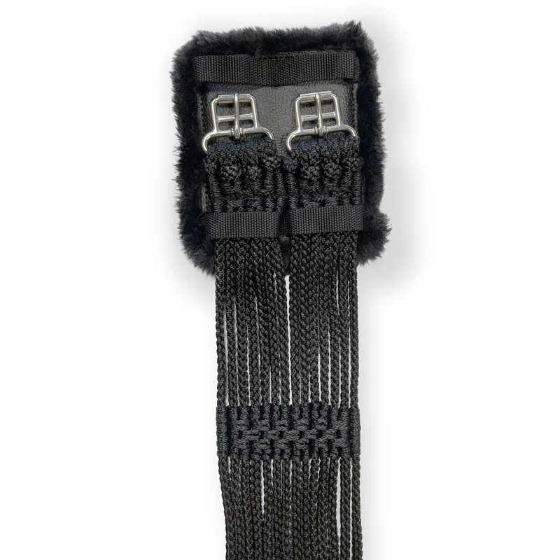 Stubben Cord Girth with Padded Buckle Ends - Black