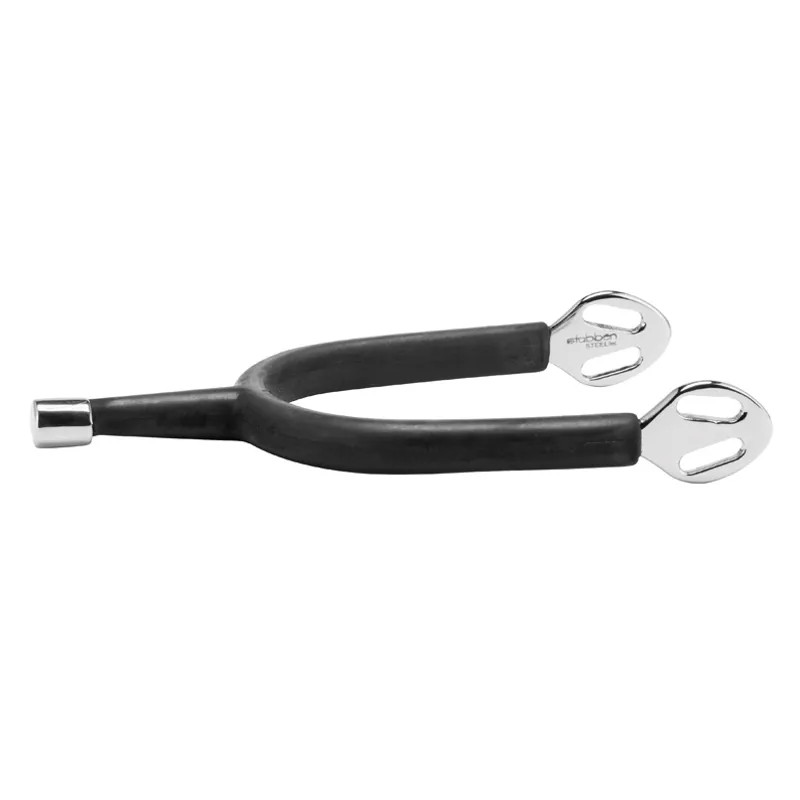 Stubben SEQ Rubber Covered Straight Neck Spurs-1