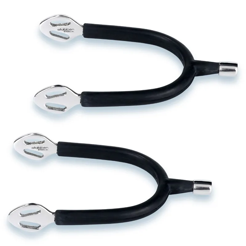 Stubben SEQ Rubber Covered Straight Neck Spurs