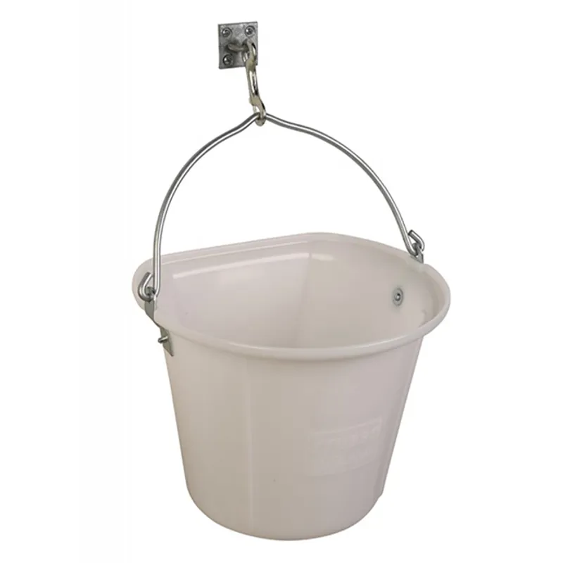 Stubbs Flat Sided Hanging Bucket - White