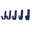 Stubbs General Purpose Hook Set 5 Pack - Royal Blue