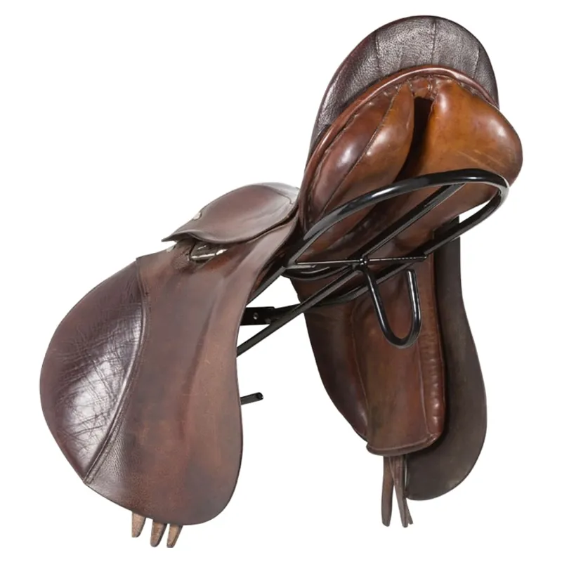 Stubbs S174 Saddle Rack with Hook - Black-1